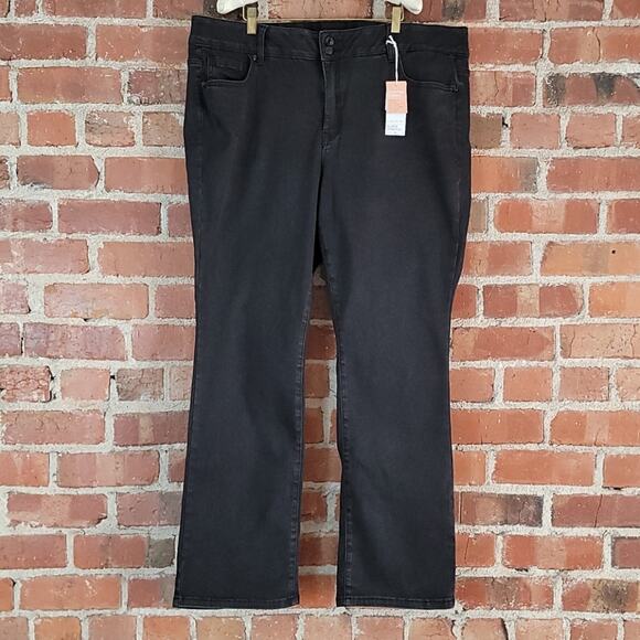 Lane Bryant high rise boot cut jeans black womens plus size 22 - Picture 2 of 7